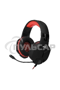 Игровые стереонаушники с микрофоном SVEN AP-G988MV, черный-красный Игровые стереонаушники с микрофоном SVEN AP-G988MV, черный-красный
