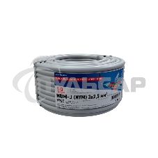 Кабель силовой медный NUM-J 3x2,5 мм², длина 50 метров, ГОСТ 31996-2012, ТУ 3520-015-38229892-2015 Rexant