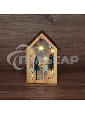 Деревянная фигурка с подсветкой 