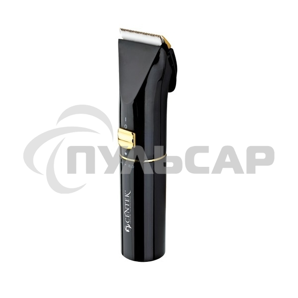 Машинка для стрижки Centek CT-2119 (черный/золотой) сеть/аккум, ножиТИТАН+КЕРАМИКА, 180 мин от батареи