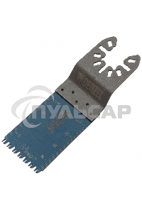 Насадка для МФИ режущая пазовая прямая, HCS, по дереву, ламинату, 34 х 2,5 мм, крупный зуб Denzel