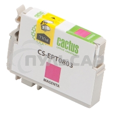 Картридж струйный Cactus CS-EPT0803 (T0803) пурпурный (11,4 мл) для Epson Stylus Photo P50/PX650/PX660/PX700/PX700W/PX710/PX710W/PX720/PX720WD/PX800/PX800FW/PX810/PX810FW/PX820/PX820FWD/R265/R285/R360/RX560/RX585/RX685