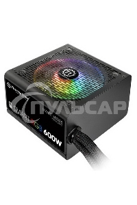 Блок питания Thermaltake Smart RGb (PS-SPR-0600NHSAWE-1), 600Вт, 80 PLUS, 120мм, черный