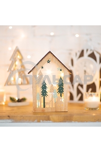 Деревянная фигурка с подсветкой 