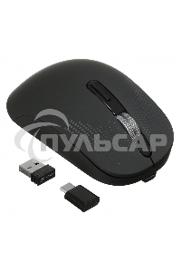 Мышь беспроводная Oklick 636LWC черный, 2400 dpi, радиоканал, USB/USB-C, кнопки - 6