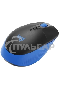 Мышь беспроводная Logitech M190 черный/синий, 1000 dpi, радиоканал, USB, кнопки - 3