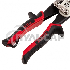 Ножницы по металлу Matrix, удлиненные, 290 мм, прямой рез, CrMo, 2-комп.обрезиненные рук-ки, PRO