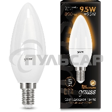 Лампа светодиодная LED Gauss Candle E14 9.5Вт 3000К