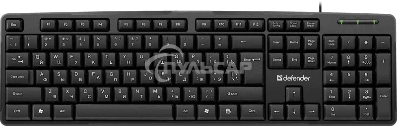 Клавиатура проводная Defender Next HB-440 RU, USB, черный