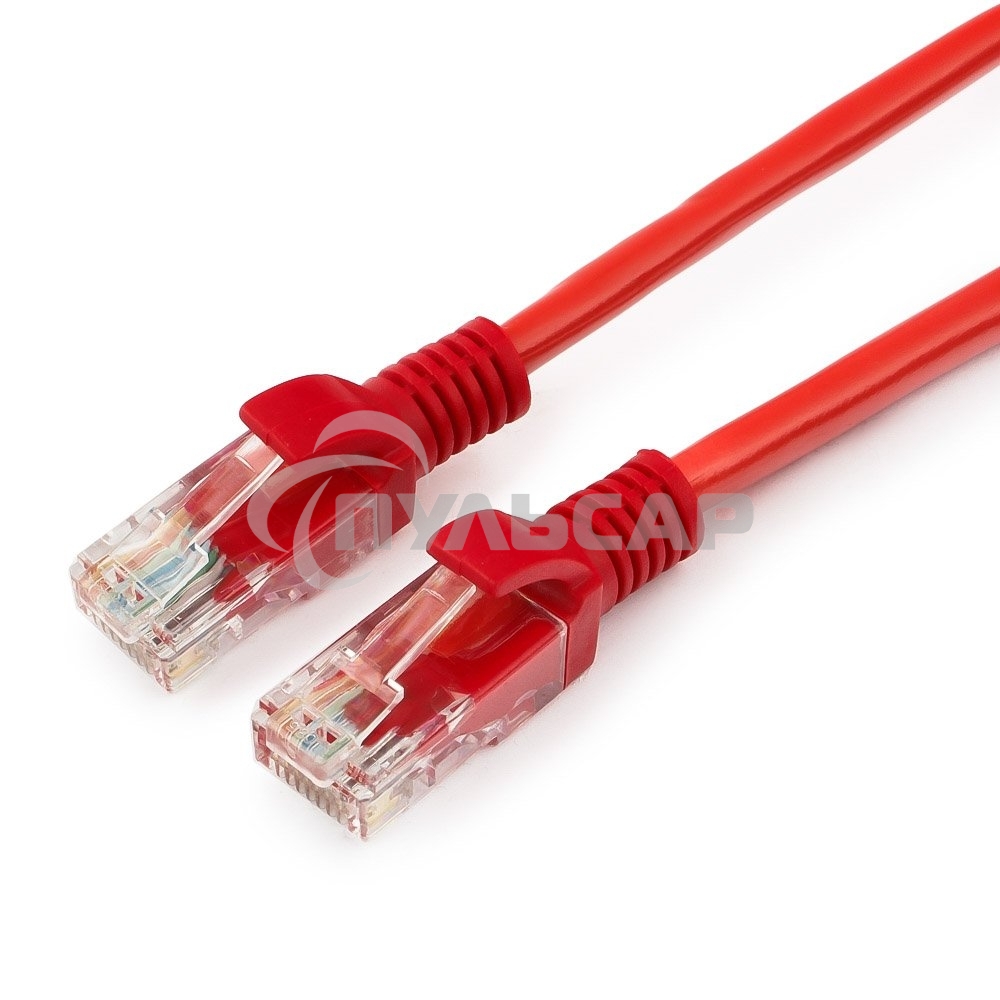 Патч-корд UTP Cablexpert кат.5e, 5м, литой, многожильный (красный)