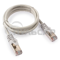 Патч-корд FTP Cablexpert кат.5e, 1м, литой, многожильный (серый)