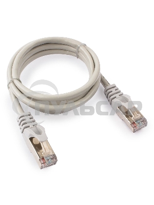 Патч-корд FTP Cablexpert кат.5e, 1м, литой, многожильный (серый)