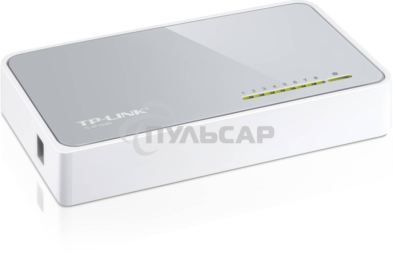 Коммутатор TP-Link SOHO TL-SF1008D Коммутатор 8-port 10/100M mini Desktop Switch, 8 10/100M RJ45 ports, Plastic case