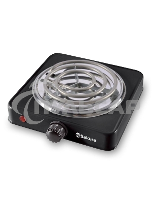 Плитка электрическая Sakura ПЭ-02В 1000Вт 145мм 1конф/спир