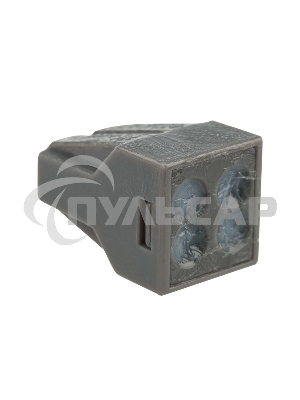 Экспресс-клемма с пастой, 4-проводная до 2,5 мм², серая (100 шт./уп.) (773-304) Rexant