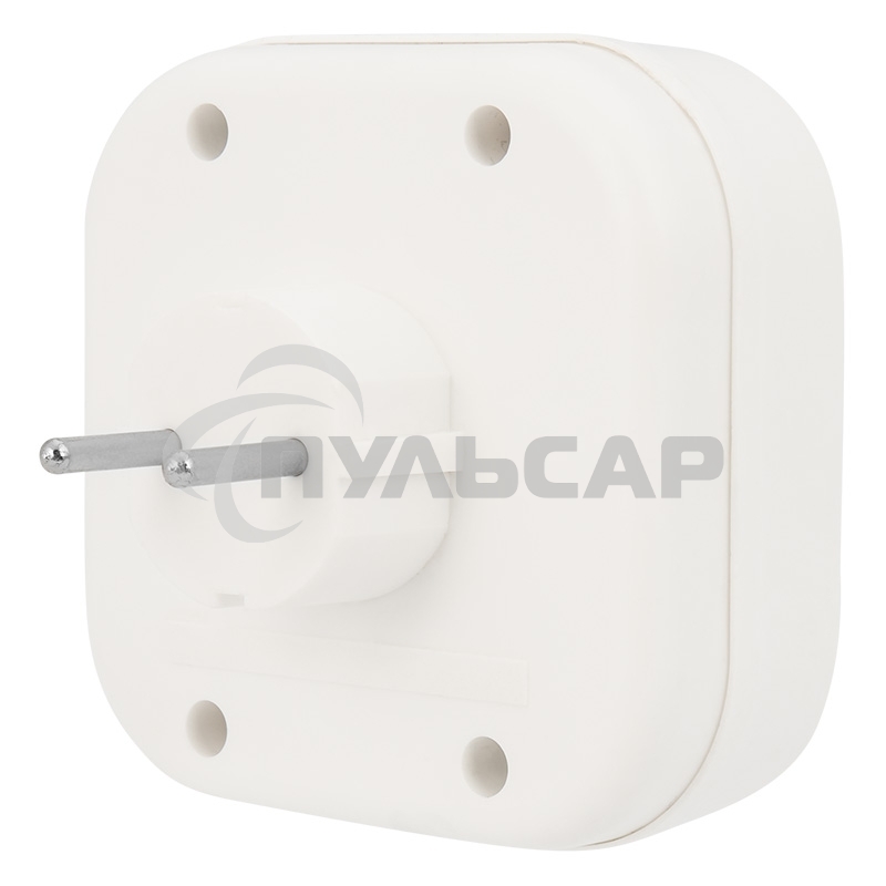Четверник электрический 6А без заземления, белый Rexant