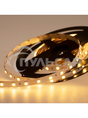 Лента светодиодная открытая, 10 мм, IP23, SMD 5050, 60 LED/m, 12 V, цвет свечения теплый белый