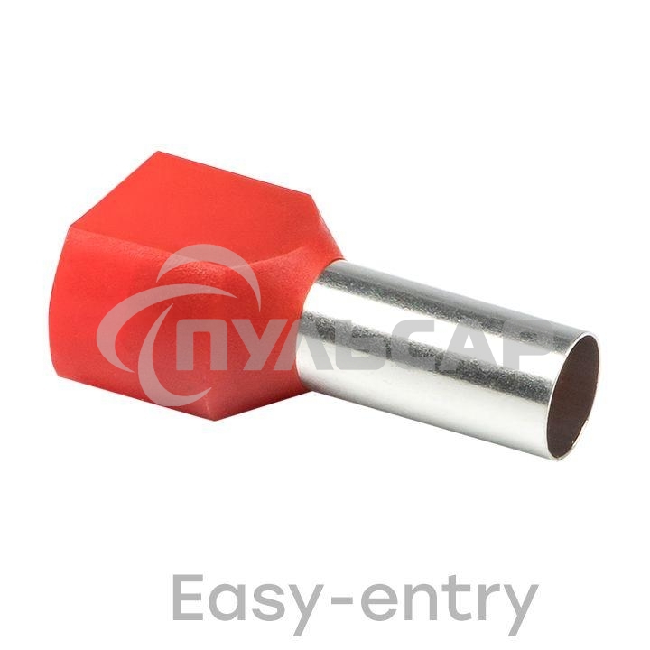 Наконечник штыревой втулочный изол. НШвИ(2) 10.0-14 (уп.50шт) EKF nhvi2-10.0-14