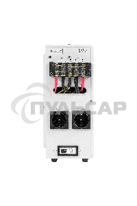 Стабилизатор напряжения настенный ExeGate Master Turbo XV-8000 (8000ВА, вход 80-265В, цветной дисплей, выход 220В±8%, КПД 98%, 5 уровней защиты, задержка, усиленный метал.корпус, 2*Schuko+клем.колодка, RTL)