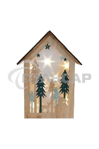 Деревянная фигурка с подсветкой 