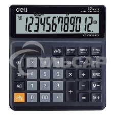 Калькулятор бухгалтерский Deli EM01120 черный 12-разр.