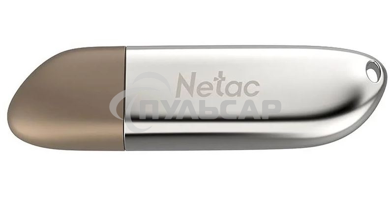 Флешка USB Netac U352 128 Gb <NT03U352N-128G-20PN>, USB 2.0, с колпачком, металлическая