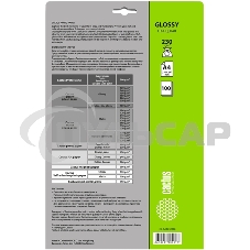 Фотобумага Cactus CS-GA4230100 глянцевая А4 230 г/м2 100 листов