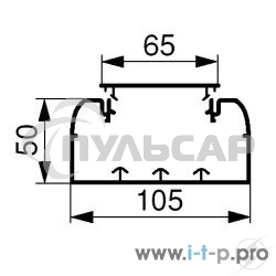 Кабель-канал 105х50 L2000 пластик Leg 010429