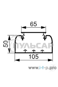Кабель-канал 105х50 L2000 пластик Leg 010429