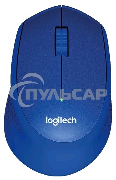 Мышь беспроводная Logitech M330 SILENT PLUS синий, 1000 dpi, радиоканал, USB, кнопки - 3