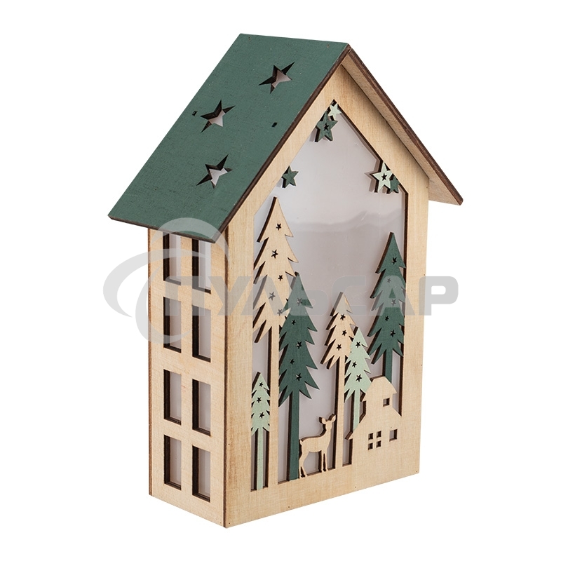 Деревянная фигурка с подсветкой 