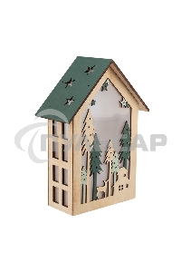 Деревянная фигурка с подсветкой 