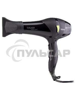 Фен для волос профессиональный Galaxy Line GL 4317, черный, 2200 Вт, АС мотор, 2 скоростных режима, 3 температурных режима, защита мотора от перегрева, защитная сетка, подвесная петля,насадка-концентратор