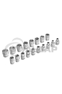 Набор торцевых GROSS головок, трещотка 120 зубьев, 36 предметов 14144