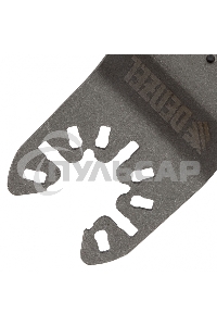 Насадка для МФИ режущая пазовая прямая, HCS, по дереву, ламинату, 34 х 2,5 мм, крупный зуб Denzel