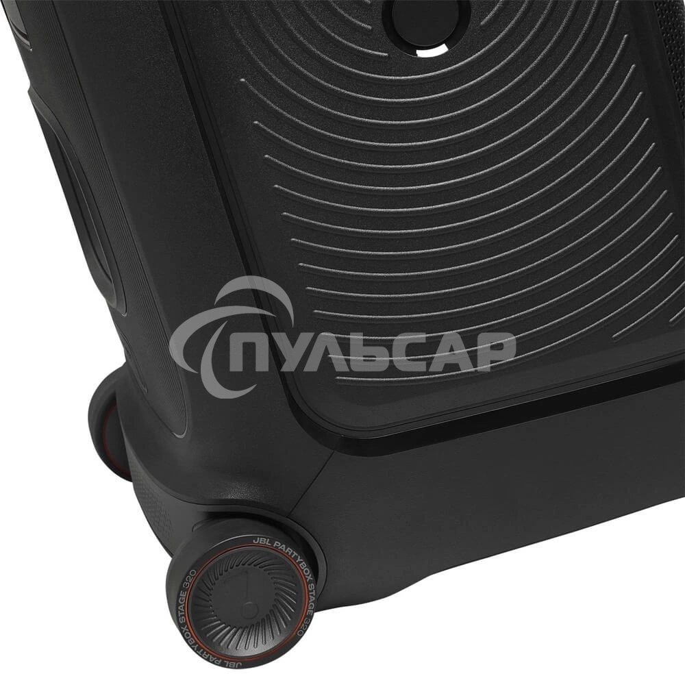 Портативная акустика JBL PartyBox Stage 320 (1.0 2 x 120 Вт, Bluetooth, AUX, USB, 6.3 мм jack, RGB подсветка, IPX4, JBLPBSTAGE320UK)