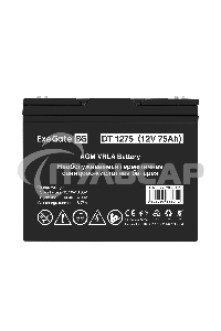 Аккумуляторная батарея ExeGate DT 1275 (12V 75Ah, под болт М6)