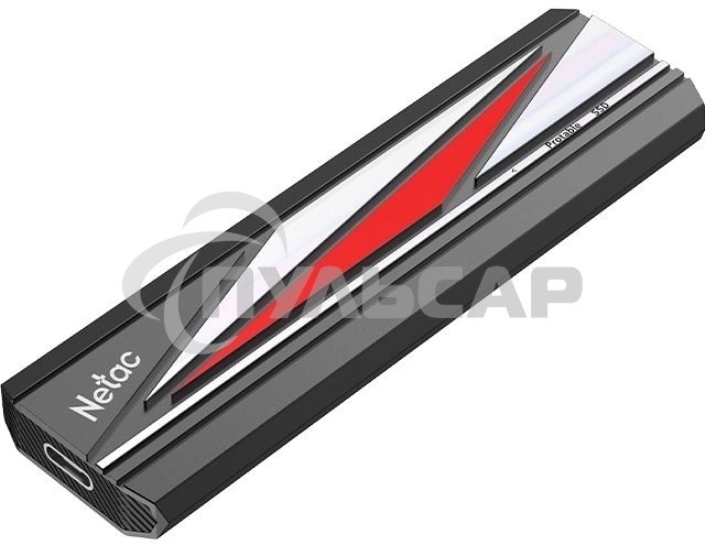 Внешний SSD Netac ZX20L, 1TB, USB 3.2 Gen 2x2 Type-C, R/W 2000/1800, черный