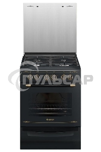 Плита газовая Gefest ПГ 6100-02 0183 черный, конфорок 4 шт, духовка 52 л, 60 см x 85 см x 60 см