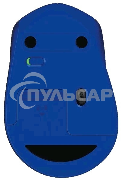 Мышь беспроводная Logitech M330 SILENT PLUS синий, 1000 dpi, радиоканал, USB, кнопки - 3