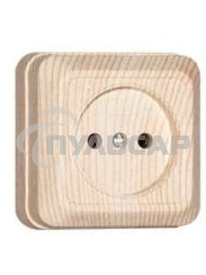 Розетка 1-м ОП Олимп 16А IP20 сосна Universal 5560896