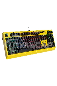 Клавиатура проводная A4Tech Bloody B810RC Punk USB желтый/черный