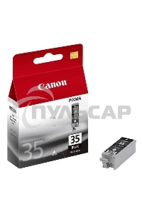 Картридж струйный Canon PGI-35Bk (1509B001) черный (9.30 мл, 200 стр.) для Canon PIXMA iP100, iP110
