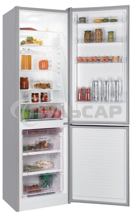 Холодильник Nordfrost NRB 164NF S серебристый двухкамерный 238/105л морозилка снизу