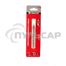 Сверло по керамической плитке и стеклу Matrix, 8 мм, цилиндрический хвостовик