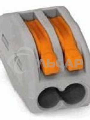 Клеммы,сжим Wago 222-412 Универсальная многоразовая 2-проводная клемма (0,08-2,5 (4) мм2) 50шт. (07-5152)