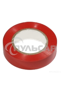 Изолента Iek UIZ-13-10-10M-K04 0,13х15 мм красная 10 метров ИЭК