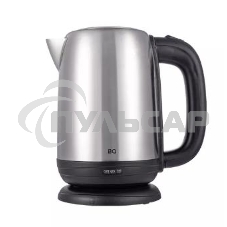 Чайник электрический BQ KT1821S черный/стальной, мощность 2200Вт, Максимальный объем 1.7л