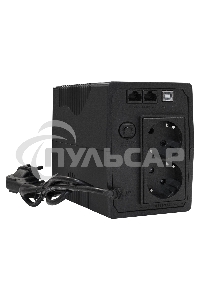 Источник бесперебойного питания ExeGate EX292764RUS SpecialPro UNB-600.LED.AVR.2SH.RJ.USB 600VA/360W, LED, AVR, 2*Schuko, RJ45/11, USB, черный