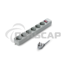 Сетевой фильтр ExeGate EX266865RUS SP-6-1.5G (6 розеток, 1.5м, евровилка, светло-серый)